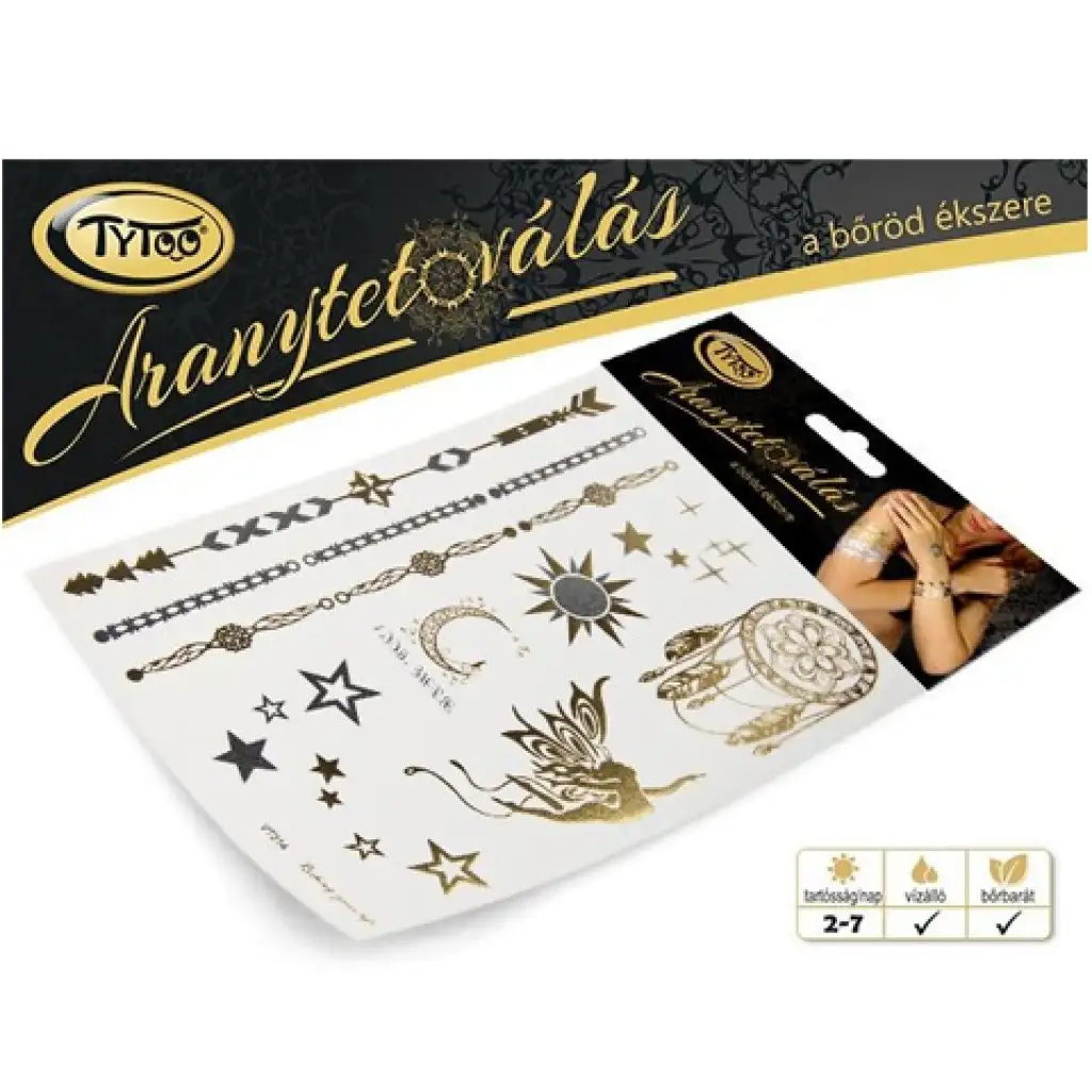 TyToo: Goldtattoo Traumfänger, Feenset 21x15cm kép 2