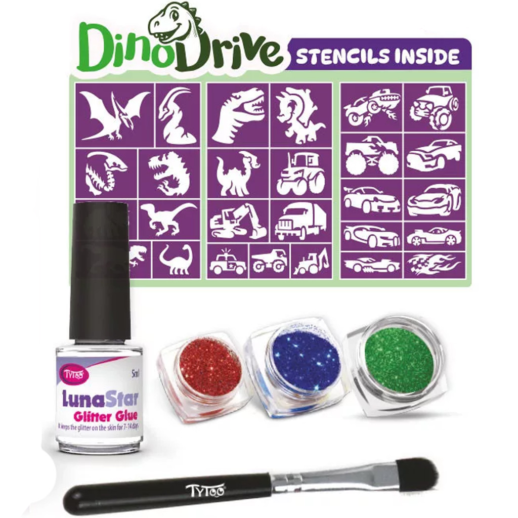 TyToo: DinoDrive Glitzertattoo-Set kép 2