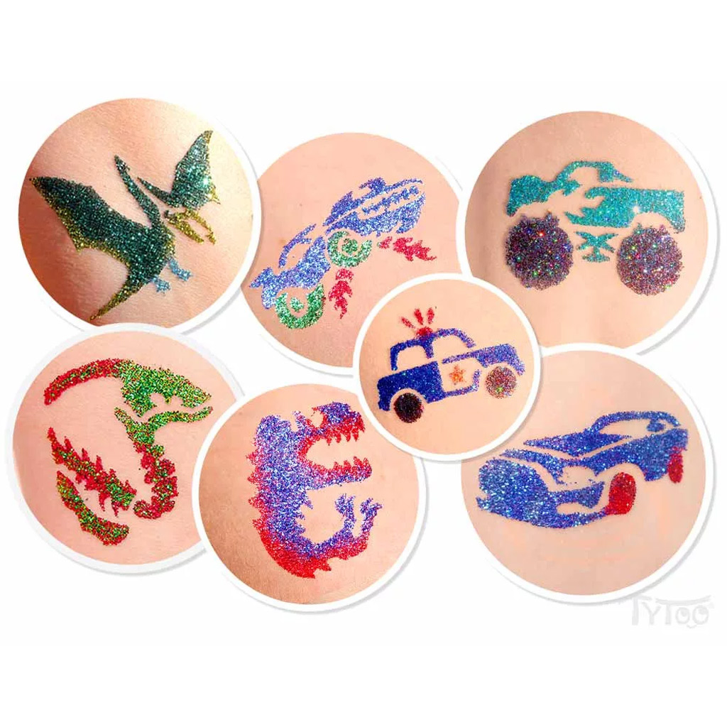 TyToo: DinoDrive Glitzertattoo-Set kép 3
