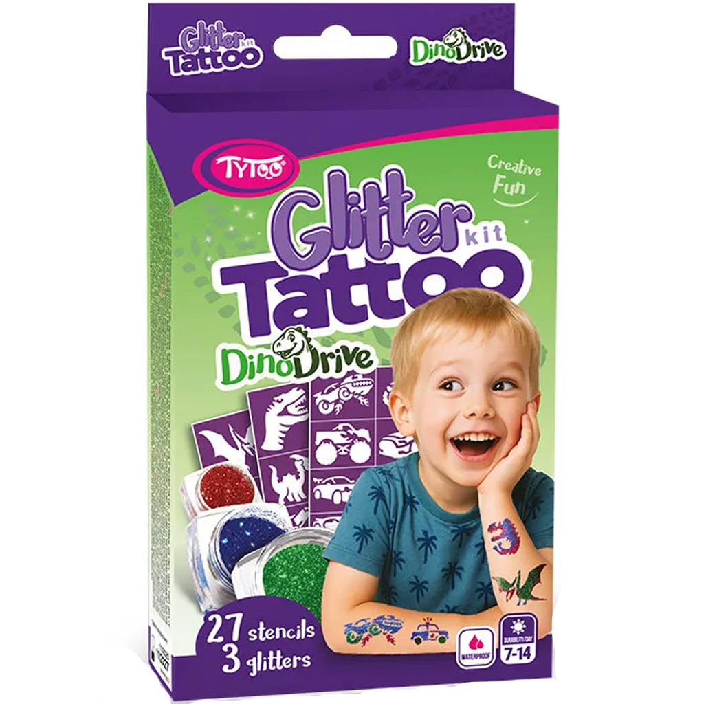 TyToo: DinoDrive Glitzertattoo-Set