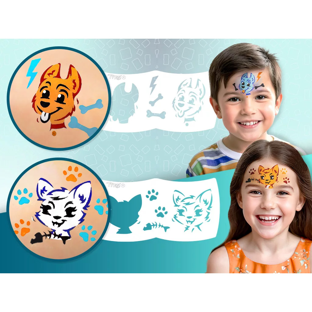 TyToo: Mein erstes Gesichtsbemalungsset - Hunde und Katzen kép 2