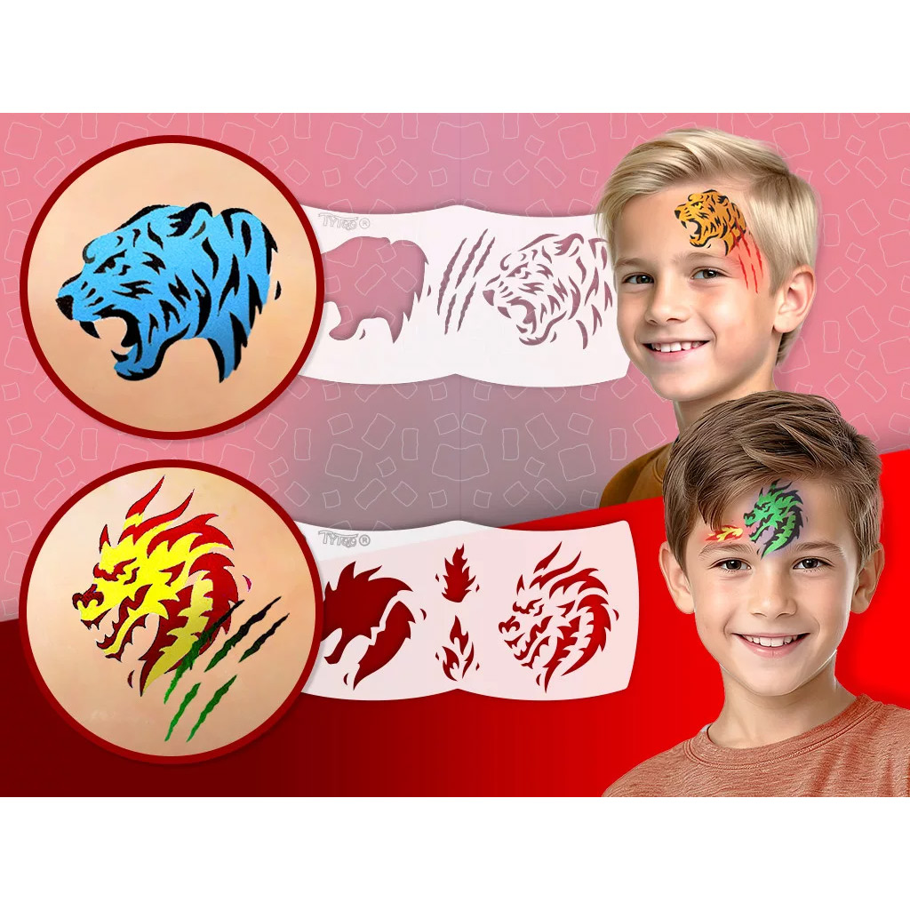 TyToo: Mein erstes Gesichtsschminkset – Tiger und Drachen kép 2