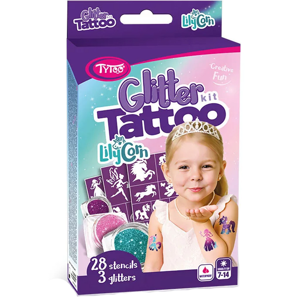 TyToo: LilyCorn Glitzertattoo-Set