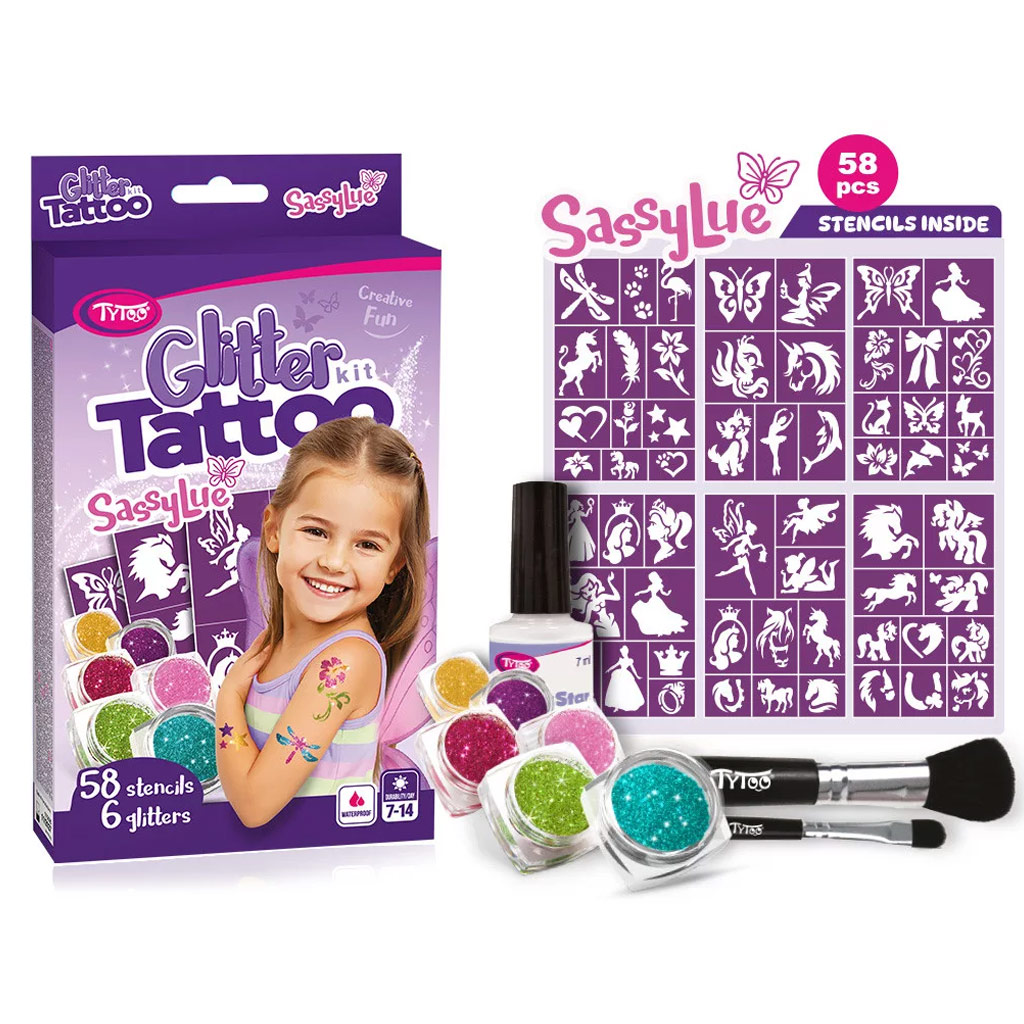TyToo: SassyLue Glitzer-Tattoo-Set