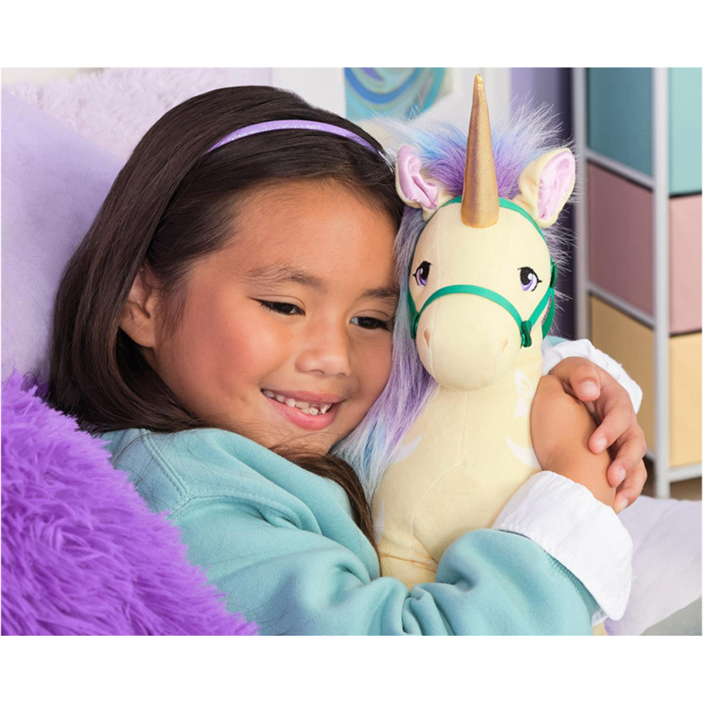 Einhorn Akademie: Leaf Einhorn 38 cm Plüschfigur – Spin Master kép 2