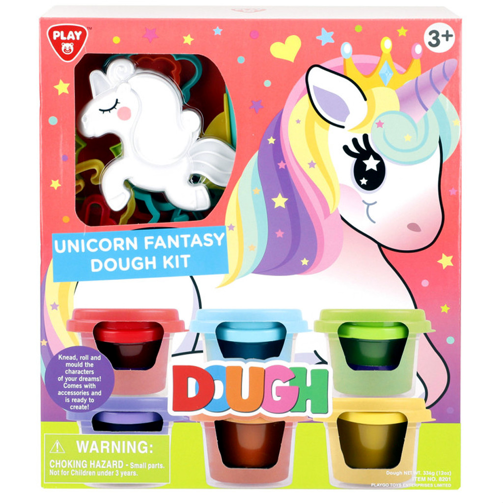 Playgo: Einhorn-Farbknete-Set 6 x 56 g