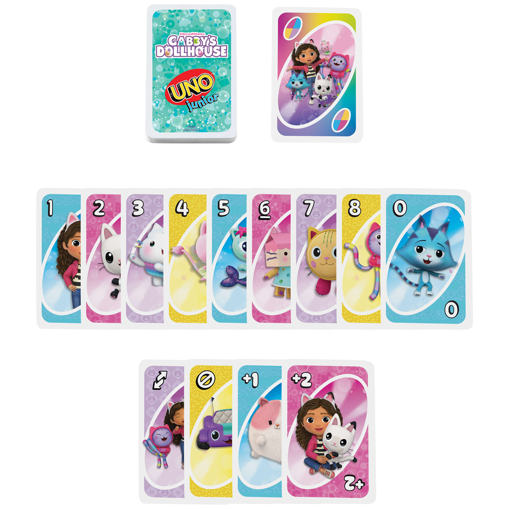 UNO Junior: Gabys Puppenhaus Kartenspiel – Mattel kép 3