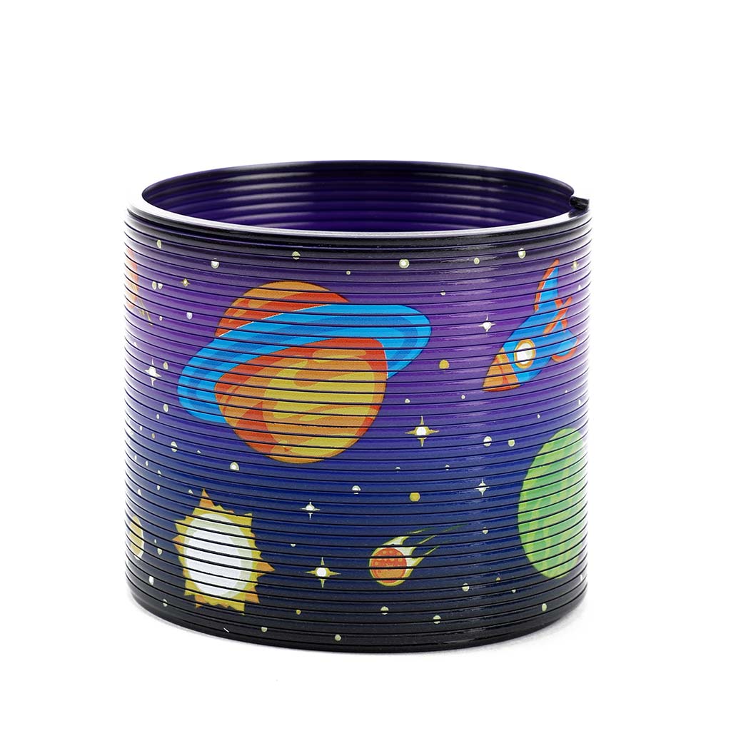 Spiralförmiges Treppensteiger-Spielzeug mit Weltraummotiv. kép 2