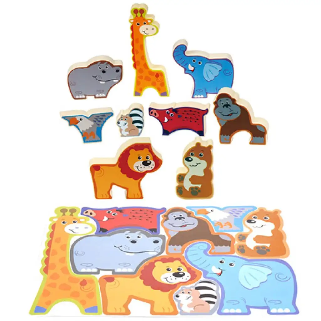 Playgo: Wildtiere Formpuzzle kép 2