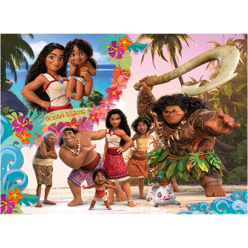 Vaiana 2-in-1 Puzzle und Malset, 48 Teile, 35x25 cm – Lisciani kép 2