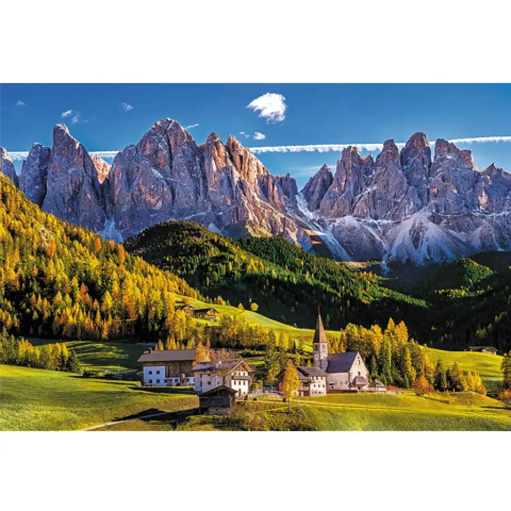 Val di Funes Tal, Dolomiten - Italien 1500-teiliges Puzzle - Trefl kép 2