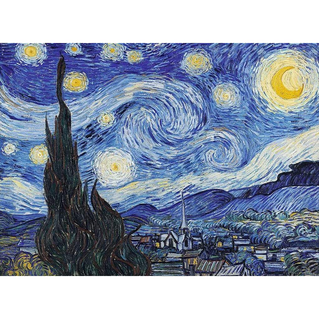 Van Gogh: Sternennacht 200-teiliges Holzpuzzle – Trefl kép 2
