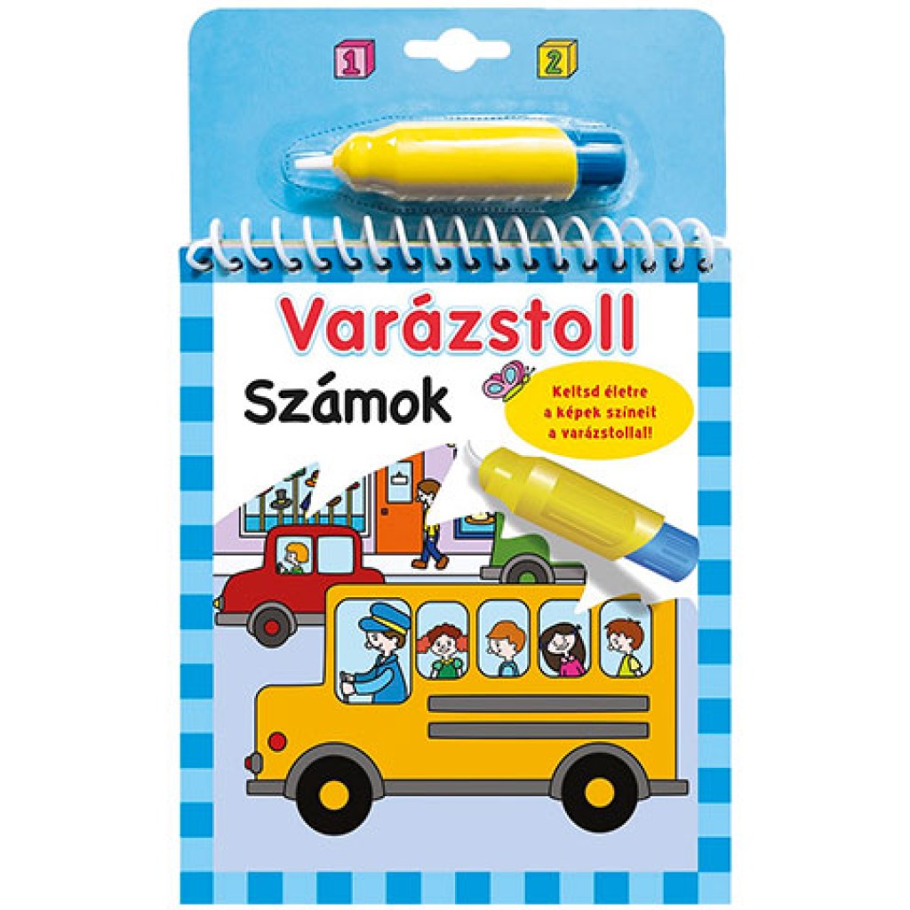 Varázstoll - Számok kifestő kép 1