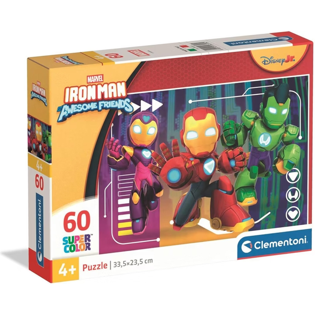 Vasember és barátai 60db-os Supercolor puzzle - Clementoni kép 1