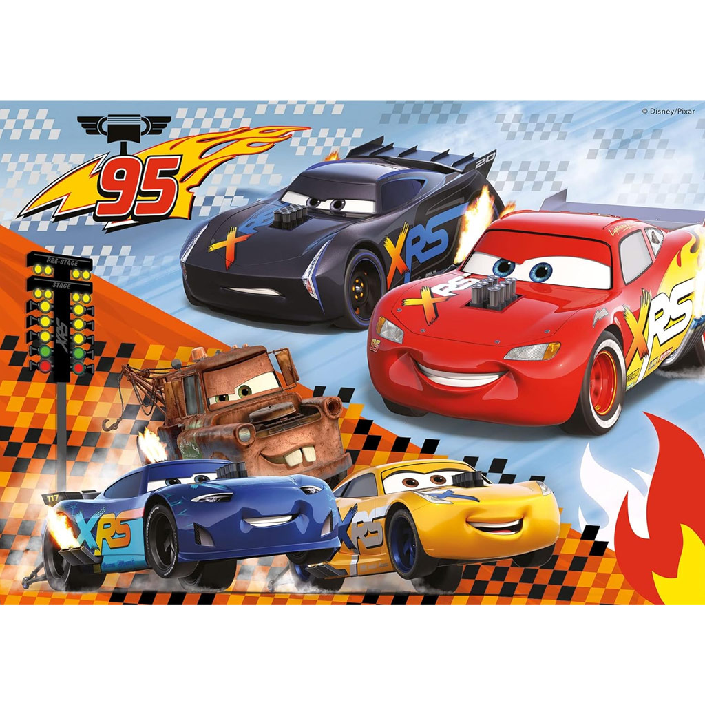 Cars 2-in-1 2x24 Maxi-Puzzle und Malbuch – Lisciani kép 2