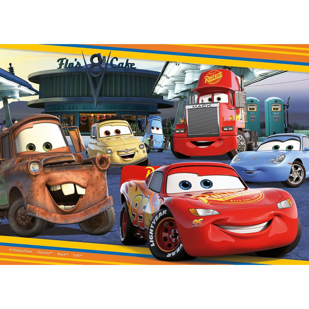 Cars 2-in-1 2x24 Maxi-Puzzle und Malbuch – Lisciani kép 3