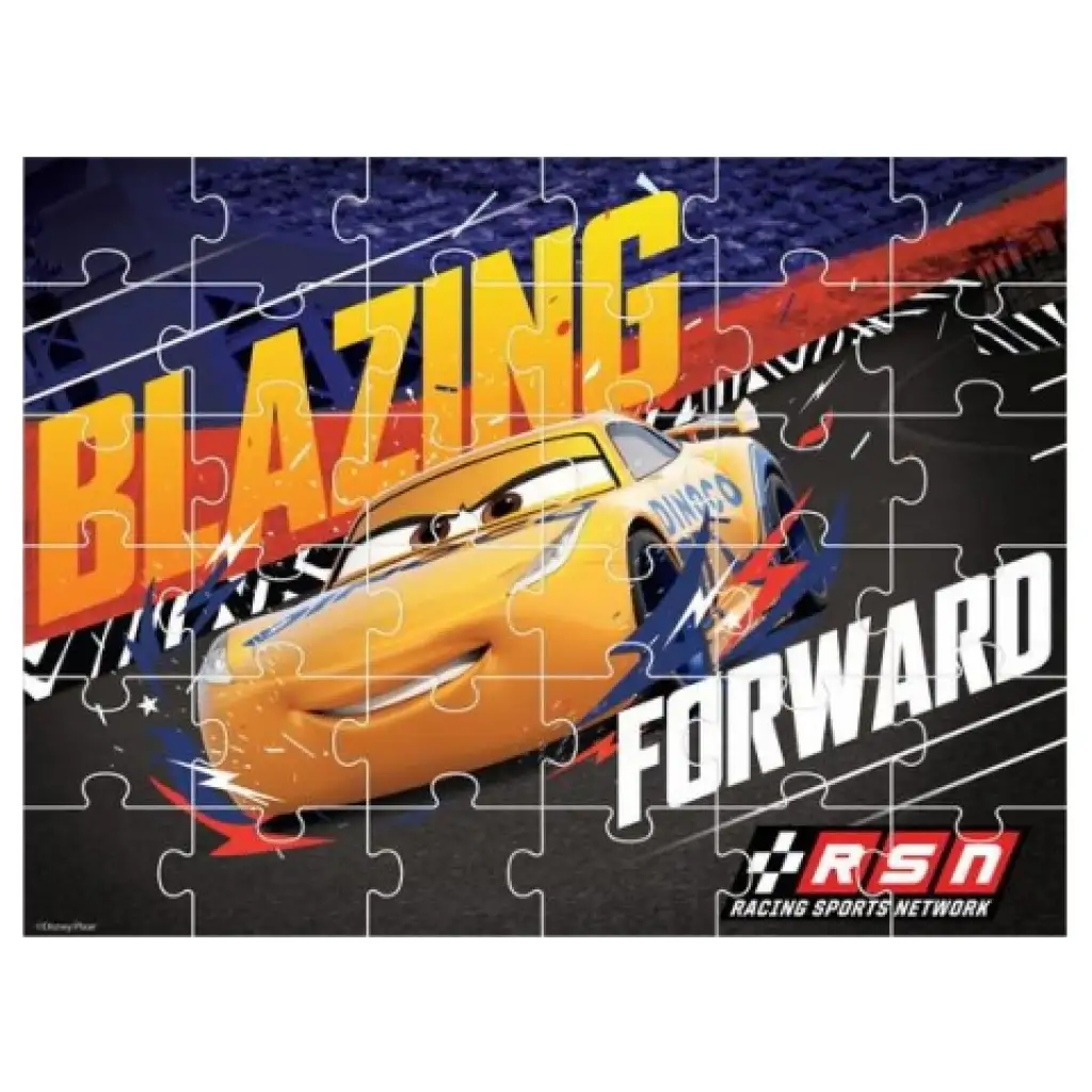 Cars 3 4-in-1 ausmalbares Puzzle 20-24-36-48 Stück kép 3