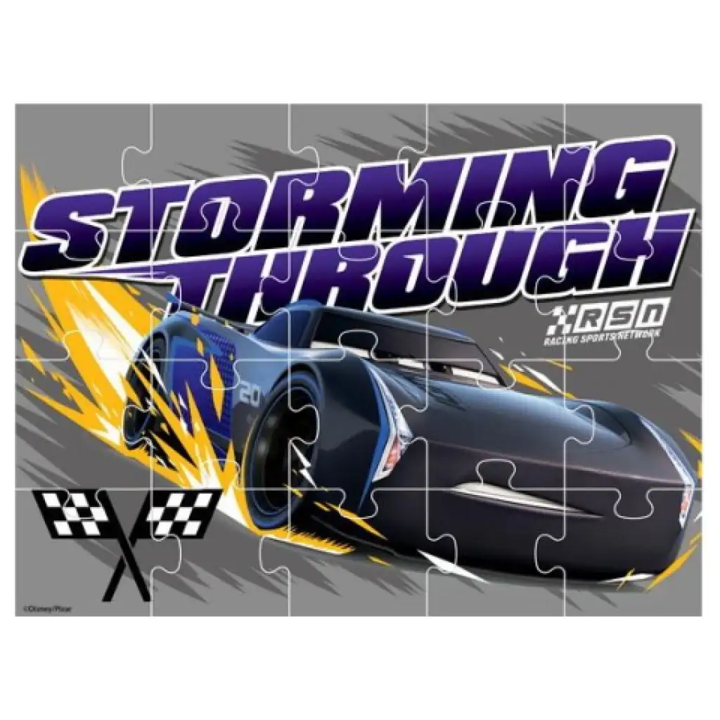 Cars 3 4-in-1 ausmalbares Puzzle 20-24-36-48 Stück kép 5