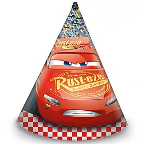Cars 3 Papier-Partyhüte 6er-Set