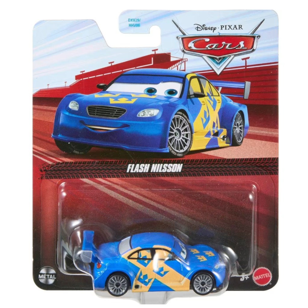 Cars Flash Nilsson Charakter-Spielfahrzeug 1:55 – Mattel