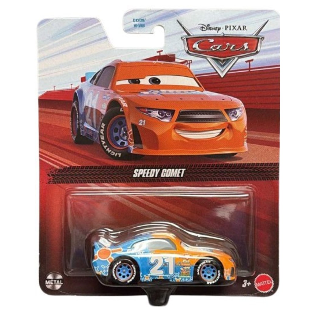 Cars Speedy Comet Charakter‑Miniaturauto 1/55 – Mattel