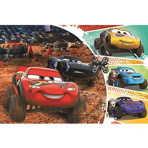 Cars 3: Lightning McQueen und Freunde Puzzle 60-teilig - Trefl kép 2