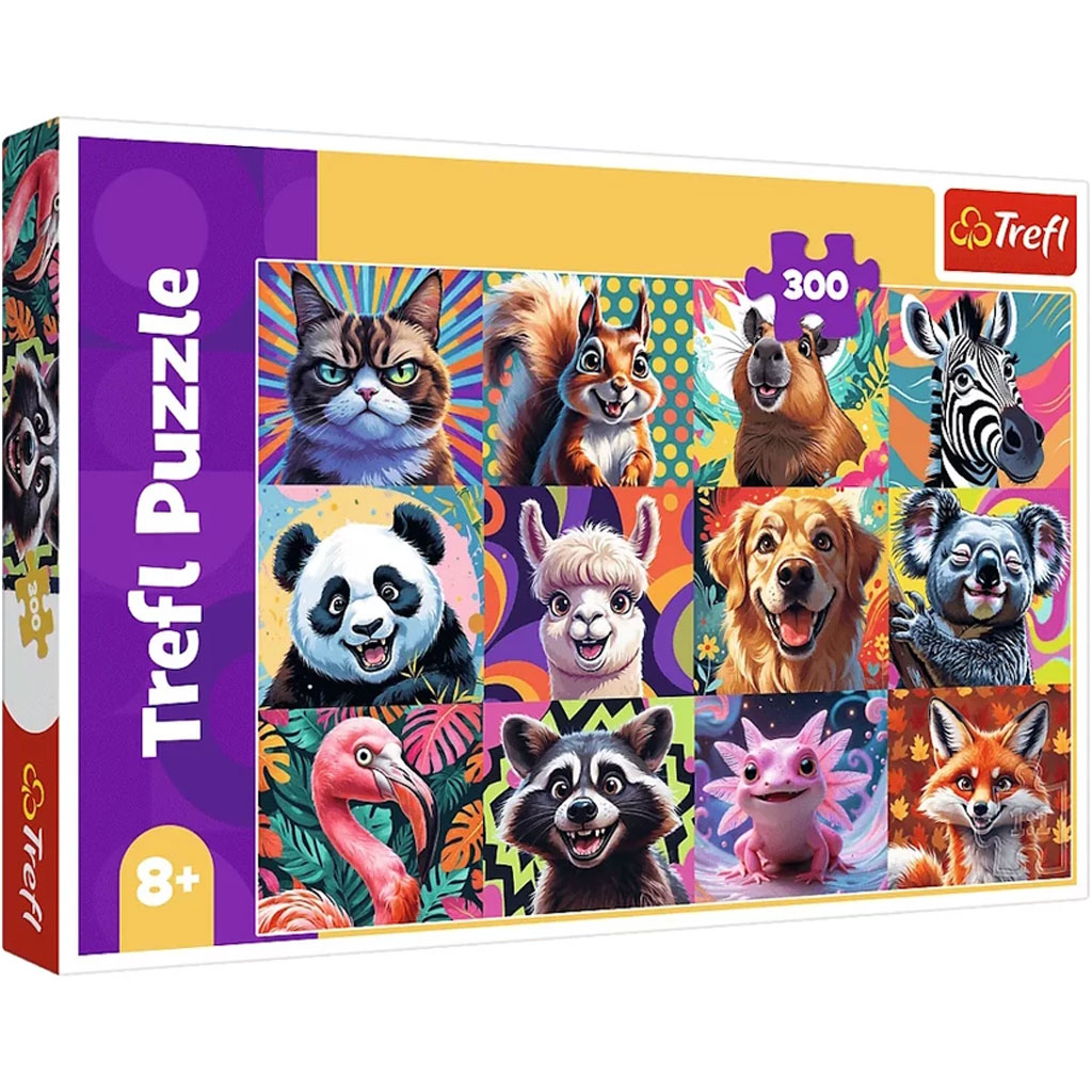 Vicces állatportrék 300db-os puzzle - Trefl kép 1