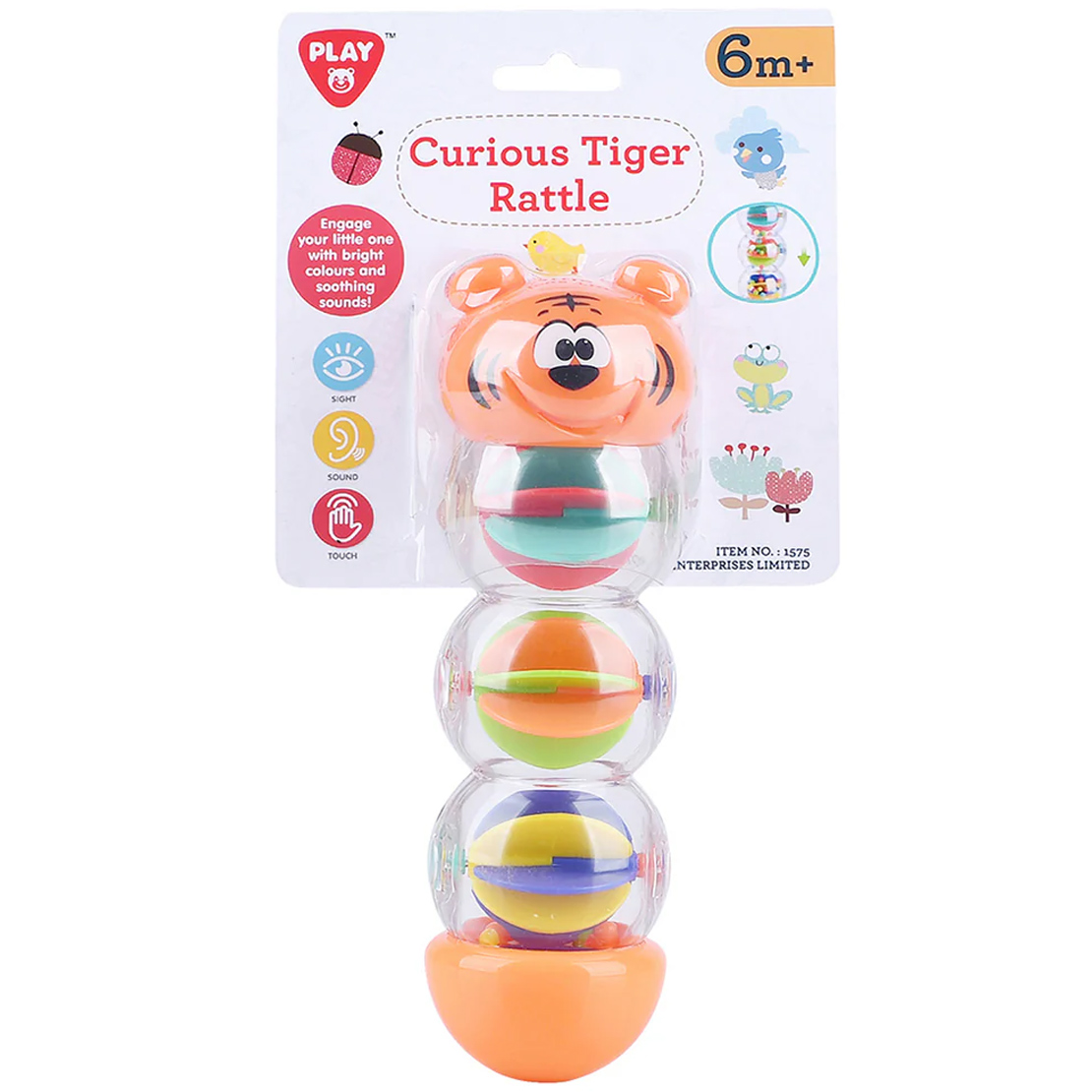 Playgo: Fröhliche kleine Tiger-Babyrassel