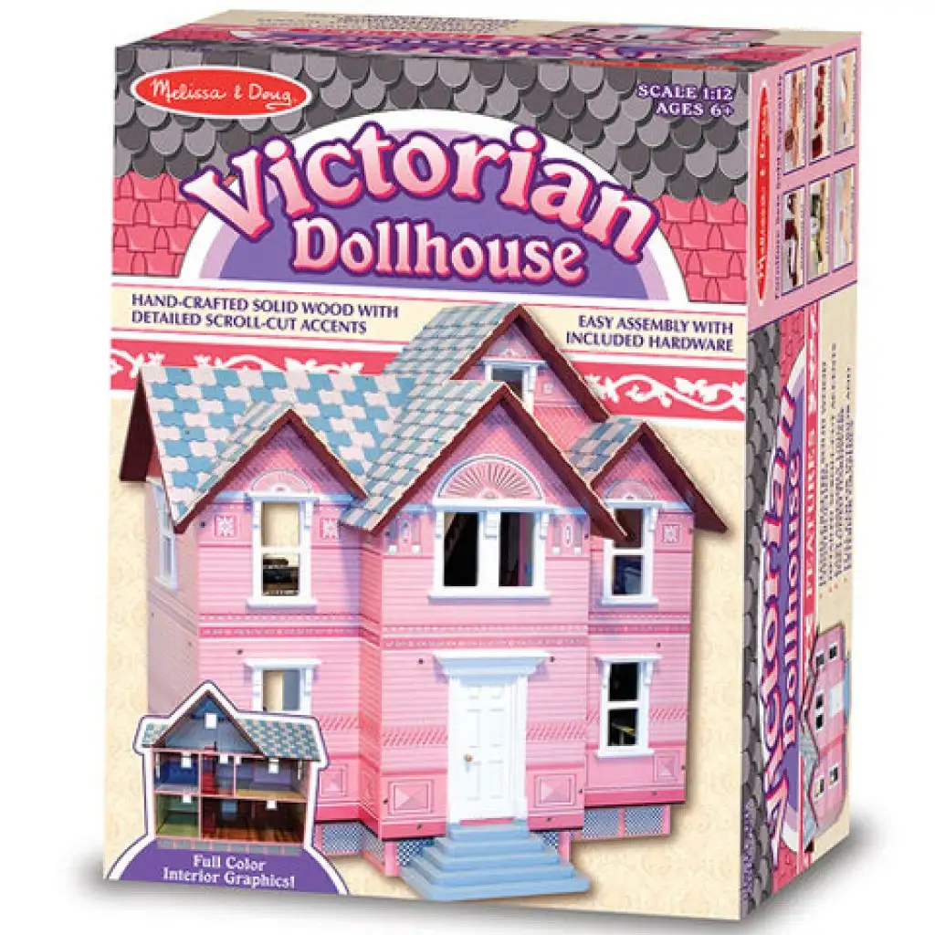 Viktoriánus fa emeletes babaház - Melissa & Doug kép 1