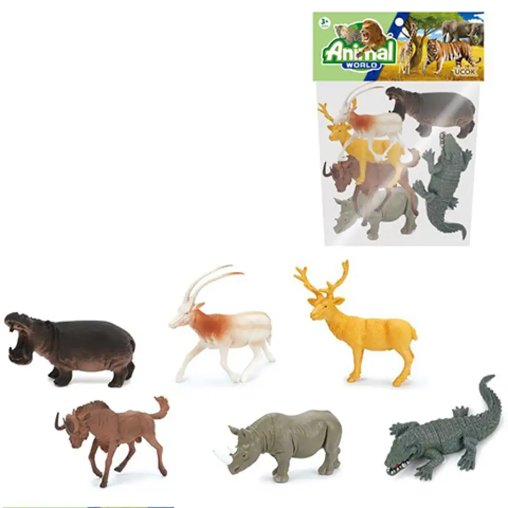 A világ állatai 6db-os figuraszett 12cm kép 1