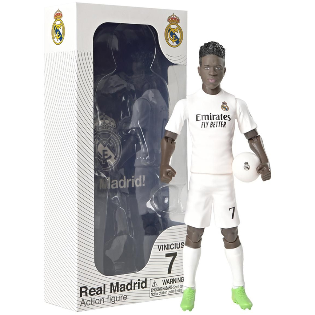 Fußballer-Actionfigur, 20 cm – Real Madrid, im Vinicius-Trikot mit der Nummer 7