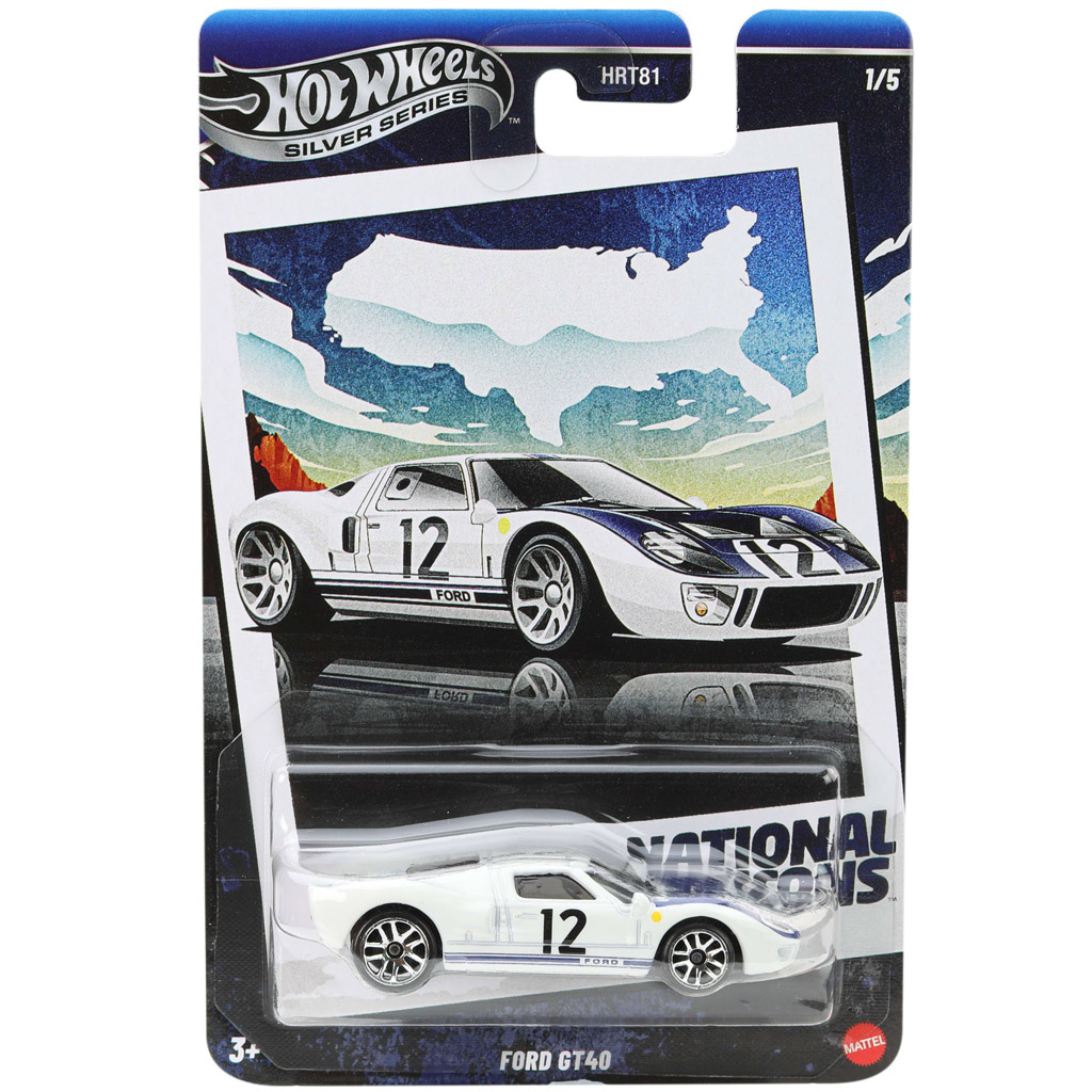 Hot Wheels: Vintage Ford GT40 Modellauto 1/64 - Mattel