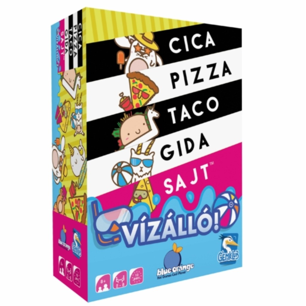 Wasserdichte Katze, Pizza, Taco, Zicklein, Käse Gesellschaftsspiel