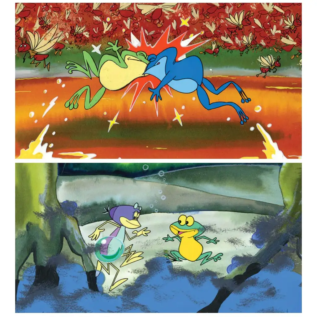 Wasserfloh-Wunderfloh IV. (Wolke über dem See) Diafilm kép 2