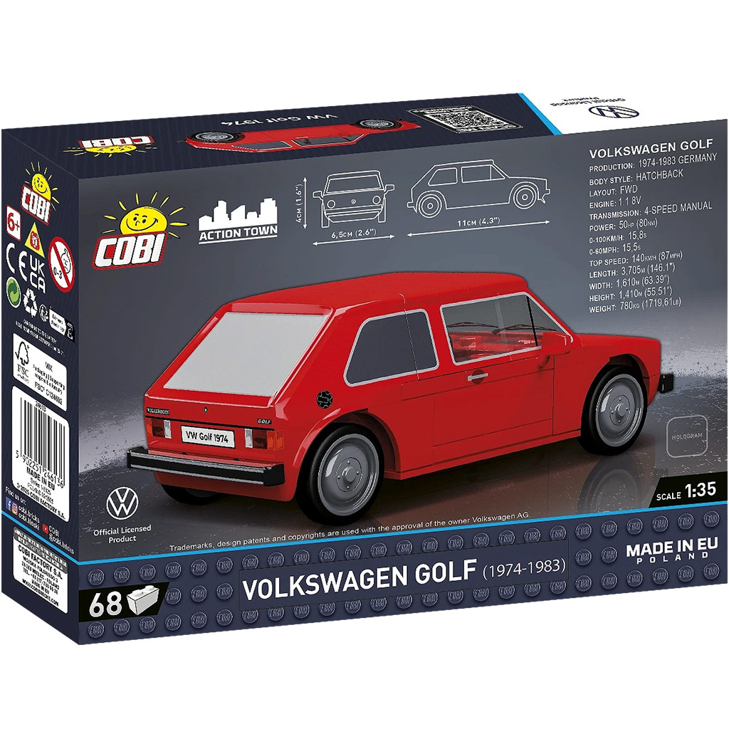 COBI: Volkswagen Golf Mk1 Bausatz (24613) kép 3