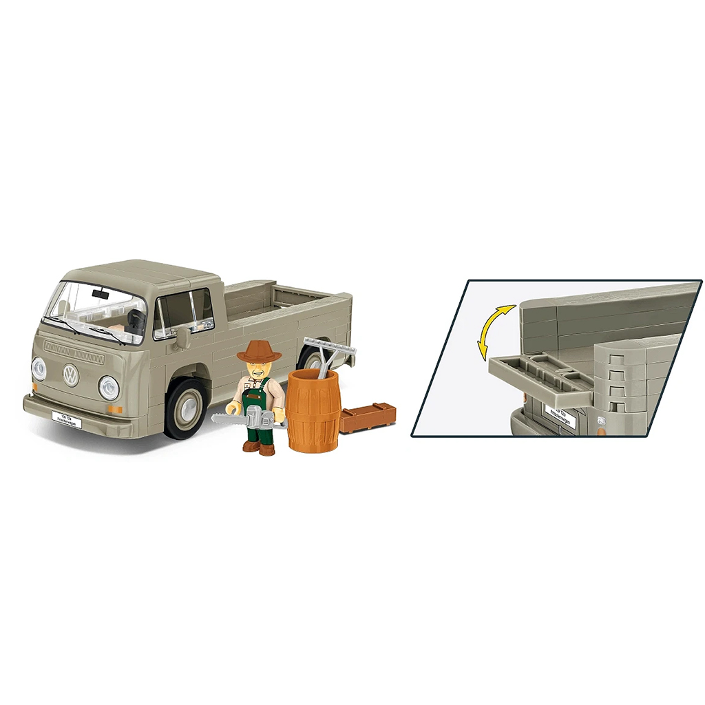 COBI: Volkswagen T2a platós teherautó építőjáték (24618) kép 3