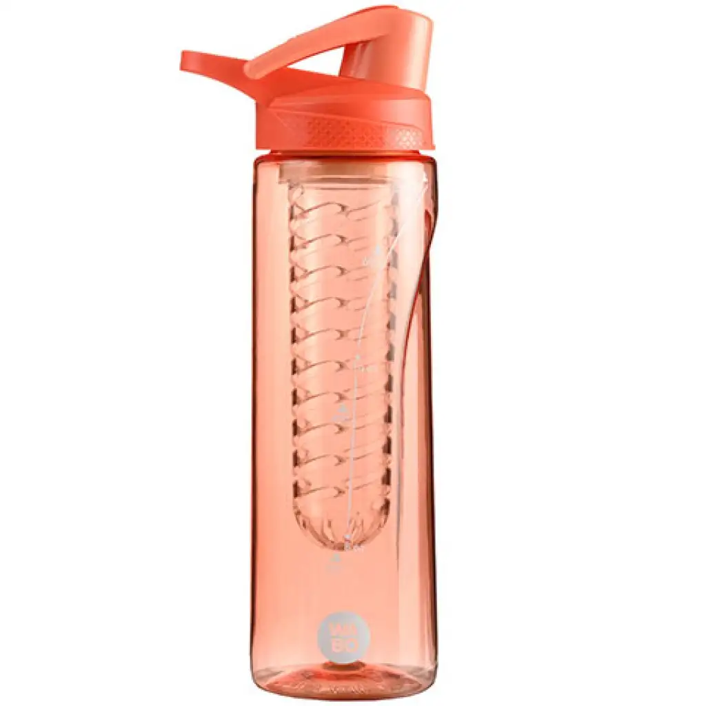 Nebulo: Wabo csatos kulacs gyümölcs tartóval korall 750ml kép 2