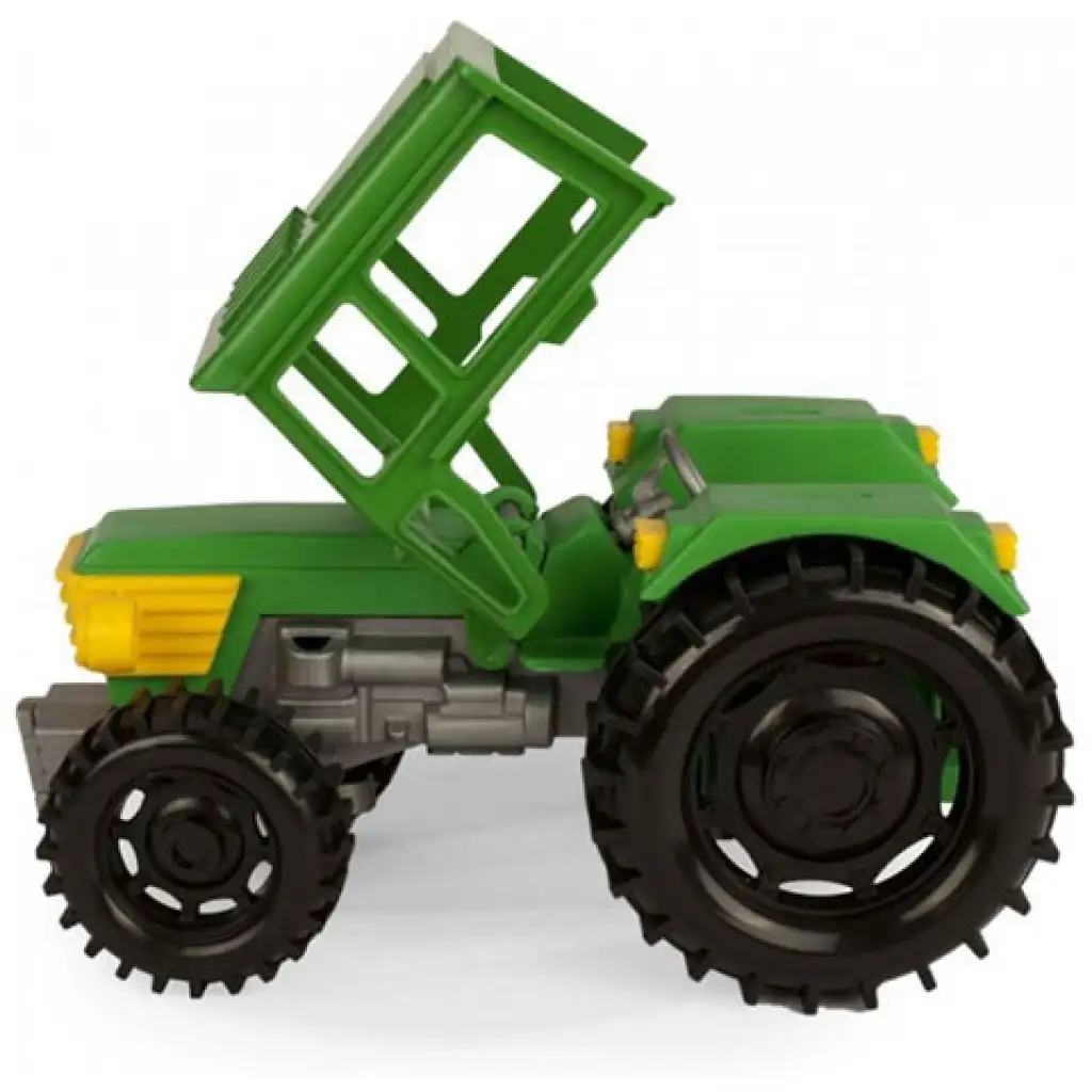 Grüner Traktor mit Anhänger 38cm - Wader kép 2