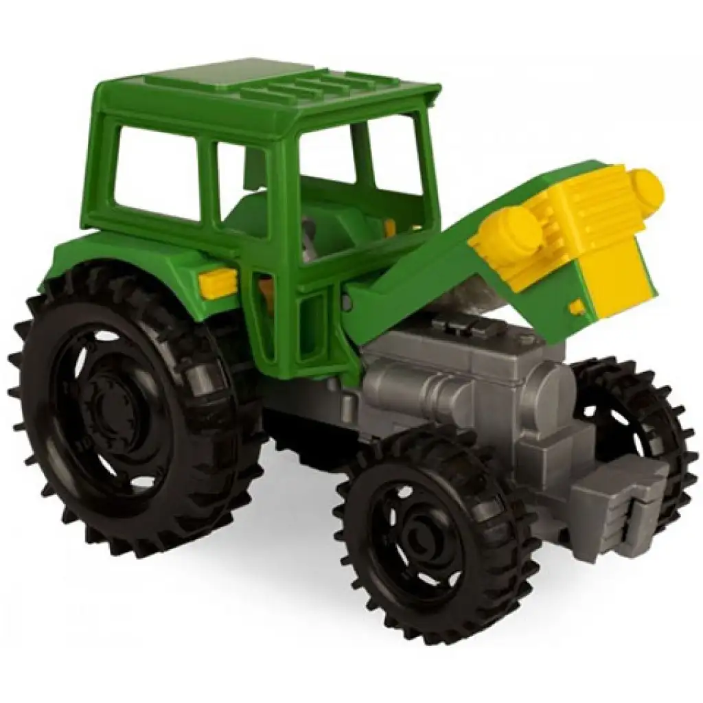 Grüner Traktor mit Anhänger 38cm - Wader kép 3