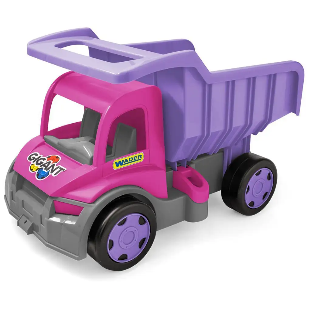 Gigant Riesen-Kipper in rosa-lila Farbe mit einer Tragfähigkeit von 150 kg - Wader