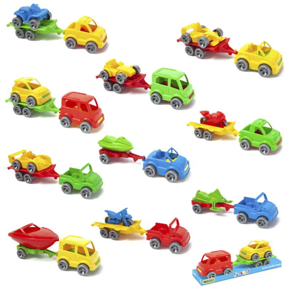 Kid Cars Autos mit Anhänger - Wader