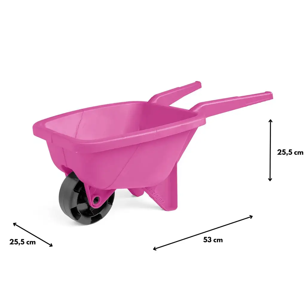 Rosa 53cm Sandkasten-Schubkarre - Wader kép 2