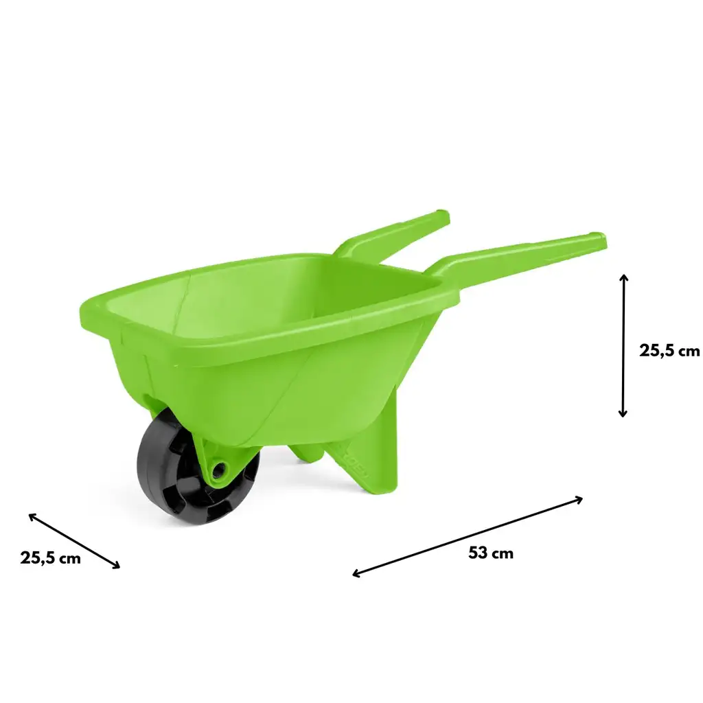 Grüner 53 cm Sandkasten-Schubkarre - Wader kép 2
