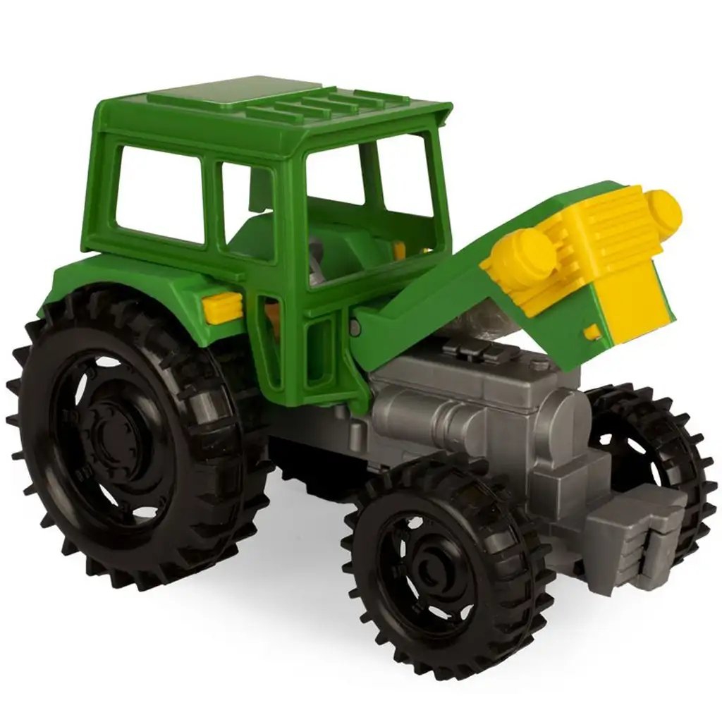 Grüner Traktor mit Kippanhänger 38,5 cm - Wader kép 2