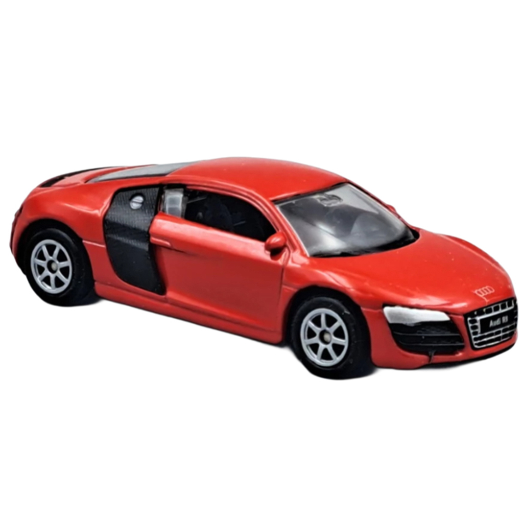 Welly: Audi R8 V10 rotes Spielzeugauto Modell 1/64 kép 2
