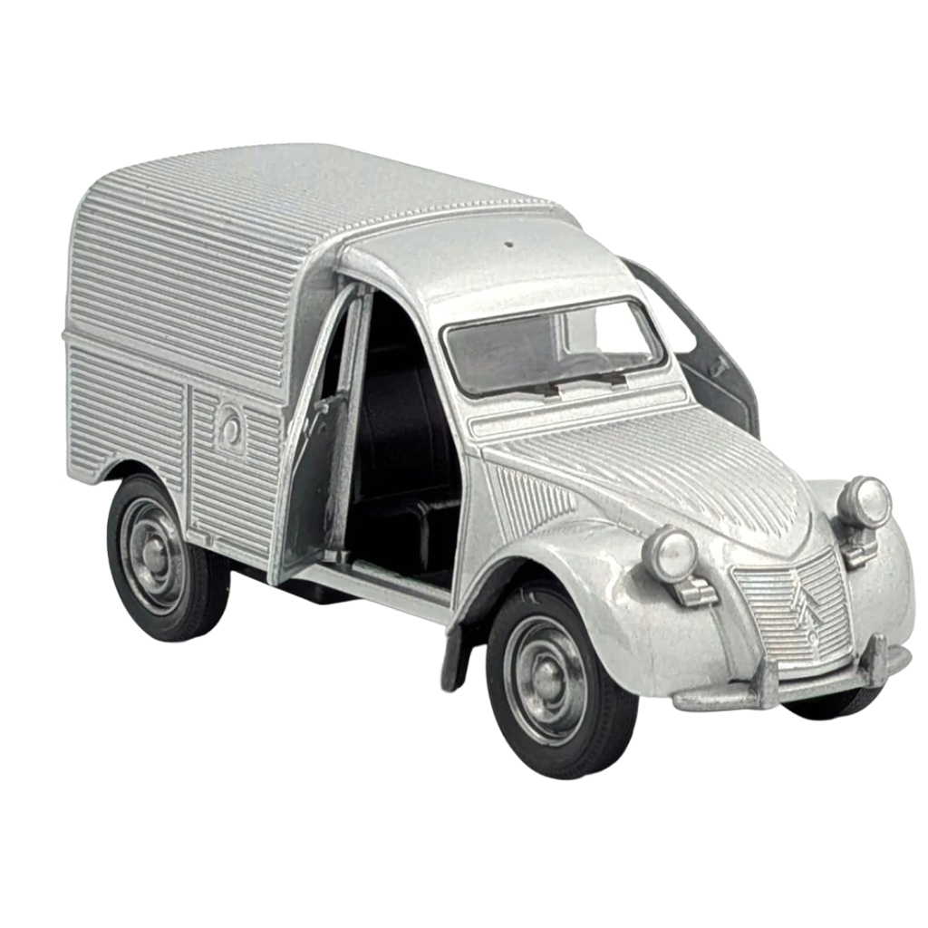 Welly: Citroën 2CV graues Metallmodellauto 1/64 kép 2