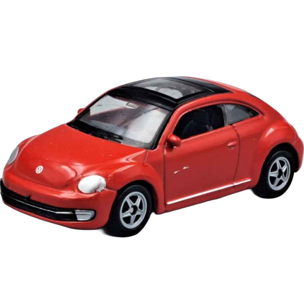 Welly: Volkswagen Käfer modernes rotes kleines Automodell 1:64 kép 2