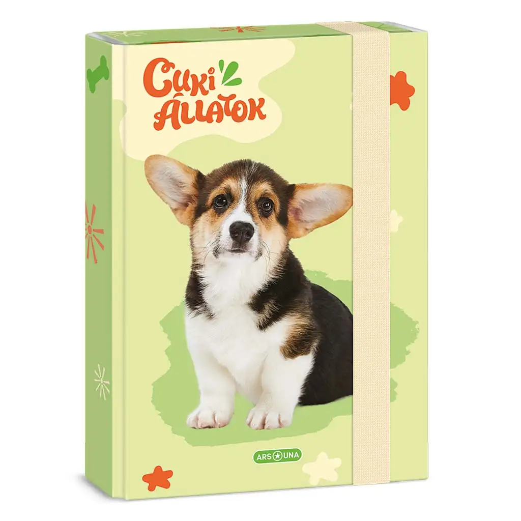 Ars Una: Welsh Corgi bulldog A/5 füzetbox kép 1
