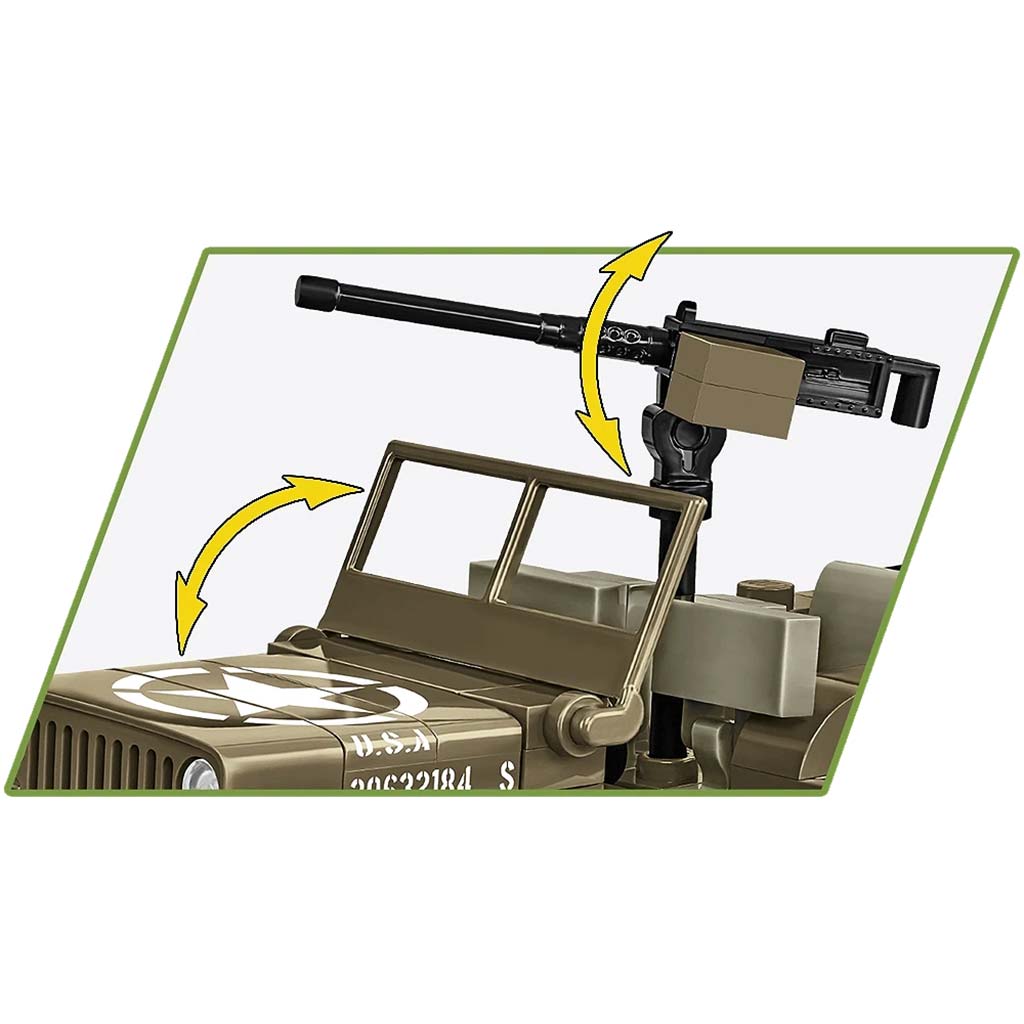 COBI: Willys MB Panzerspielzeug-Bausatz (3133) kép 4