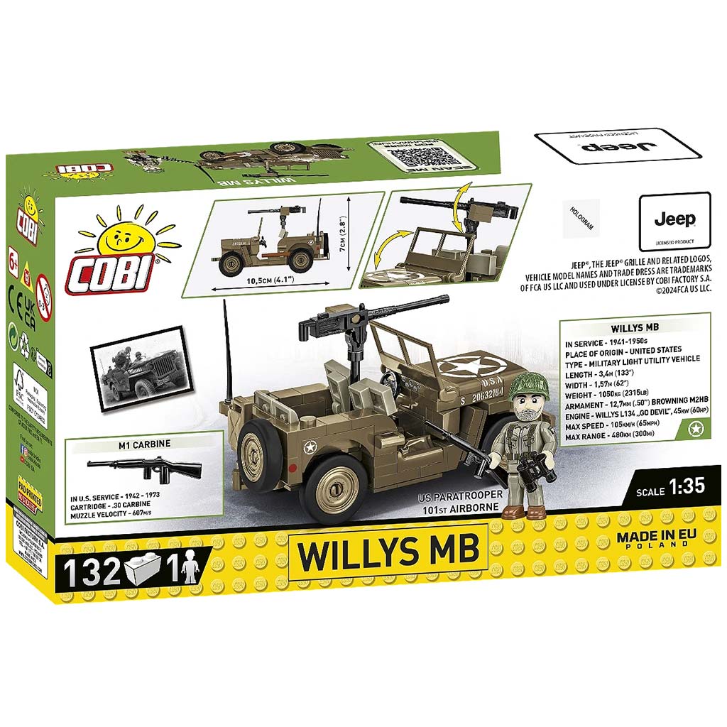 COBI: Willys MB Panzerspielzeug-Bausatz (3133) kép 7